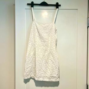 White eyelet cotton dress. Size small.